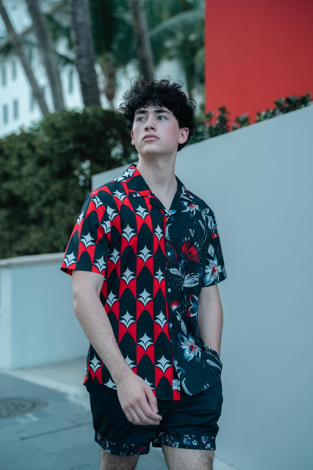 CAMISA | SHIRT VV - RED NIGHT COLLECTION - PLUS SIZE