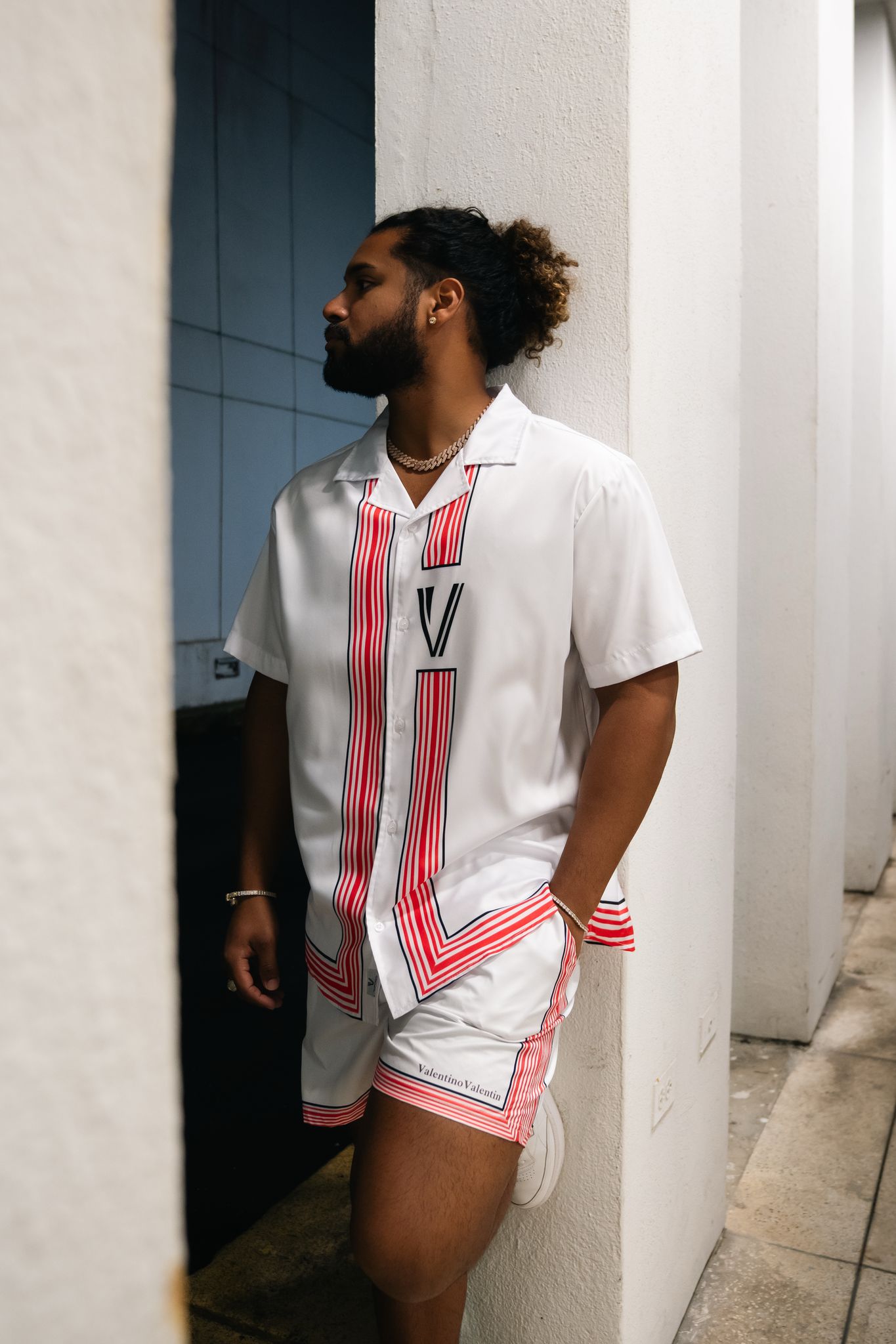 SET COMPLETO | FULL SET - AVR 11 - RED AND WHITE (CAMISA Y SHORT)