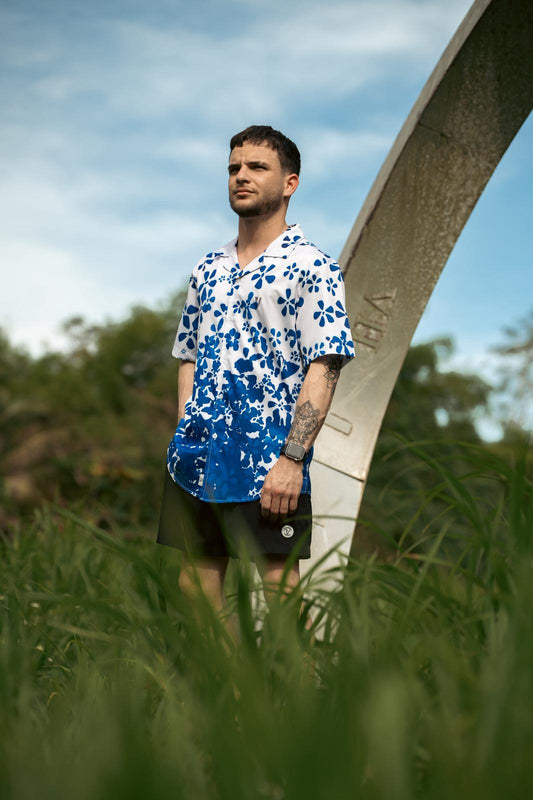 CAMISA | SHIRT Blue Flower AVR Collection