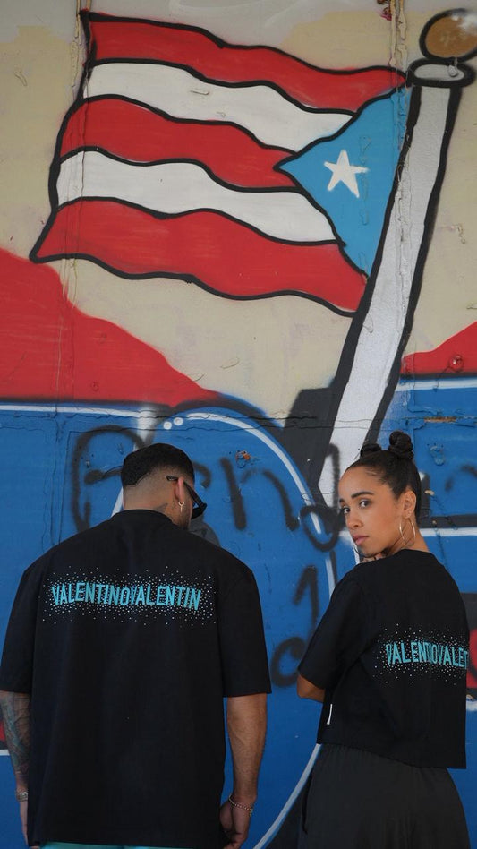 Blue Shiny Oversized